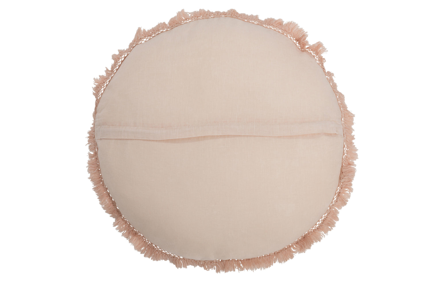 Kussen Rond Fluweel Katoen/Linnen Zalm