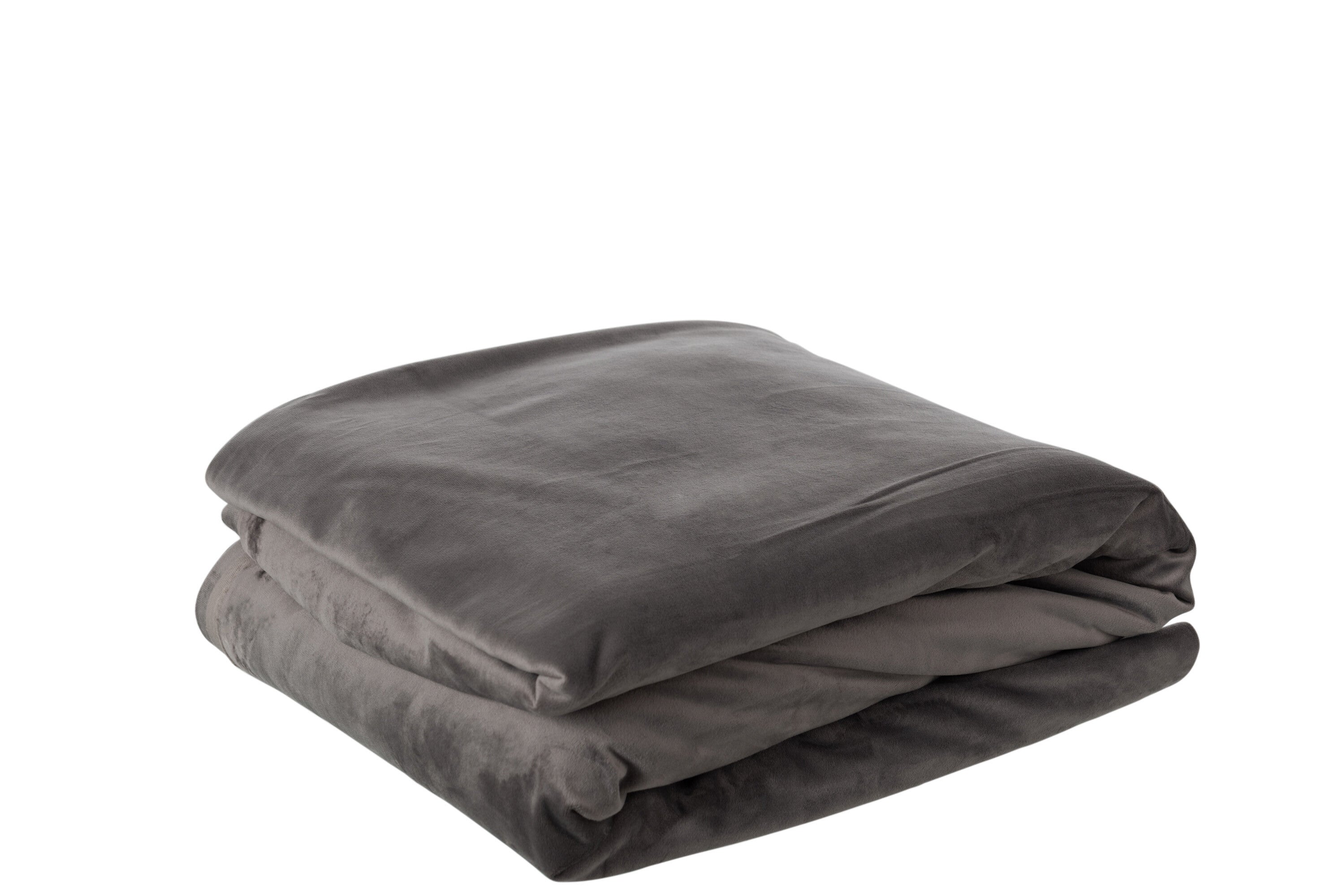 Stof Lang Fluweel Taupe