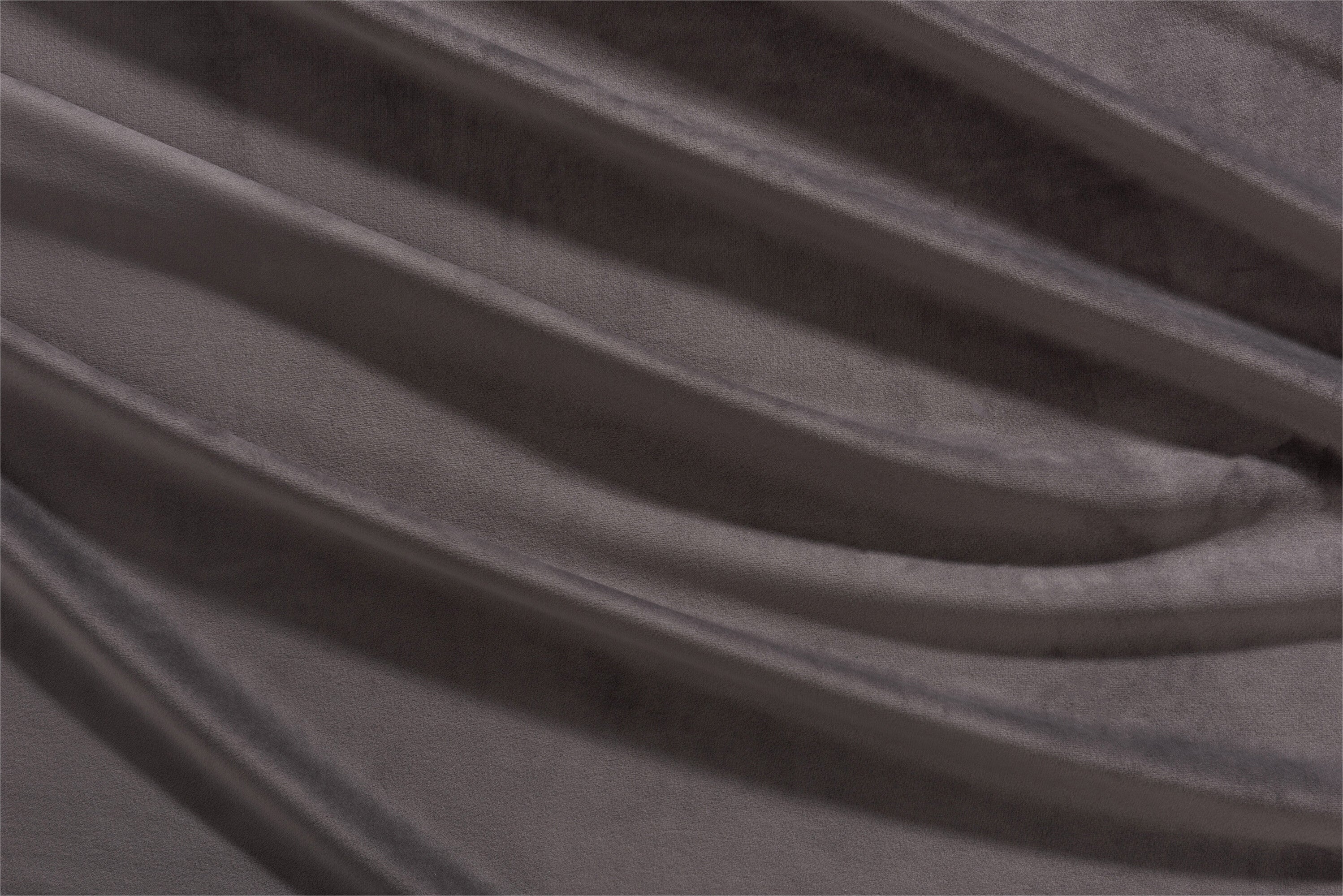 Stof Lang Fluweel Taupe