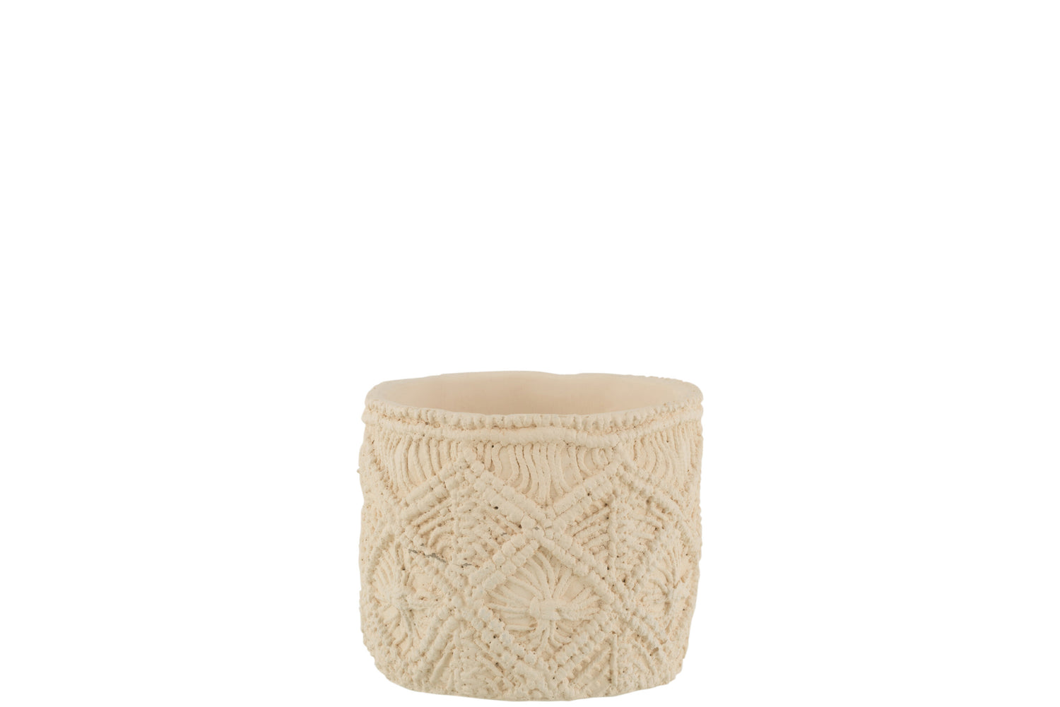 Bloempot Ibiza Cement Wit Klein