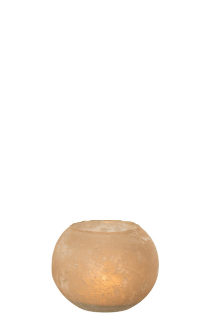 Vaas Soda Rond Glas Goud Klein
