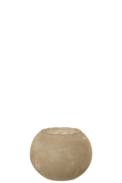 Vaas Soda Rond Glas Goud Klein