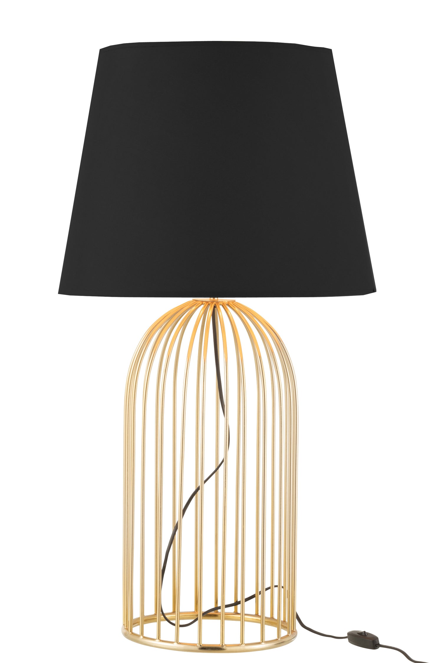 J-Line Lampvoet+Kap Joni Ijzer Goud
