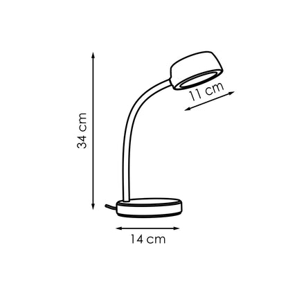 Ajo Led Bureaulamp 5W Zwart