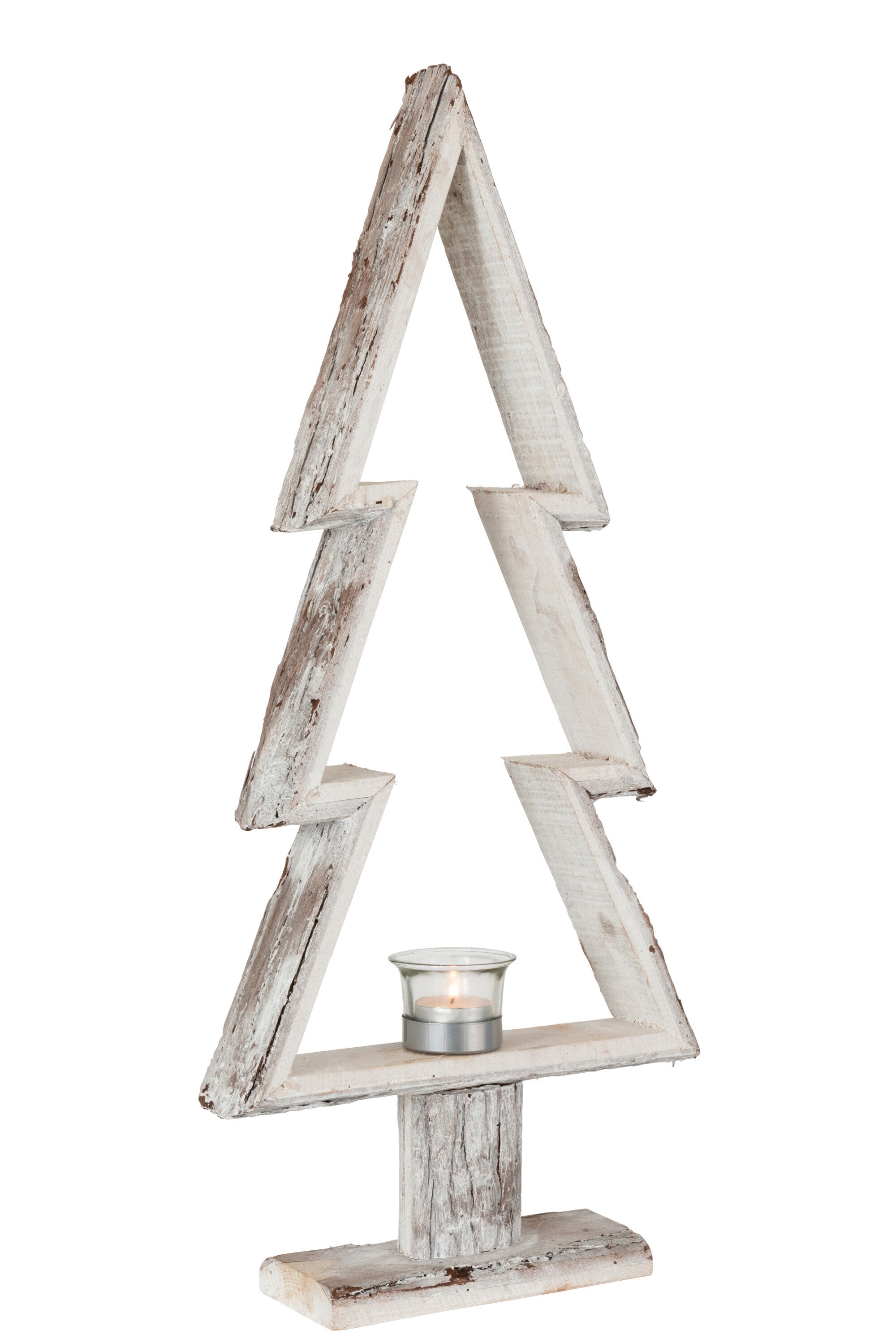 J-Line Kerstboom - hout - bruin - large