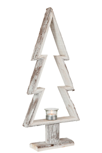 J-Line Kerstboom - hout - bruin - large