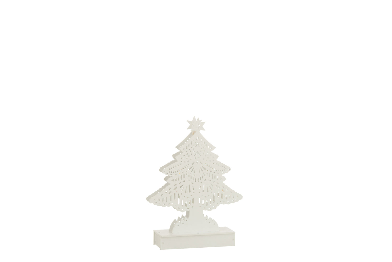 Deco Kerstboom Led Hout Wit Klein