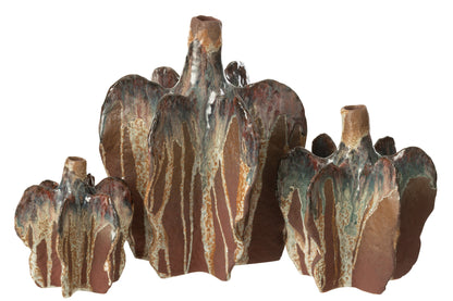 Vaas Naga Keramiek Roestbruin Groot