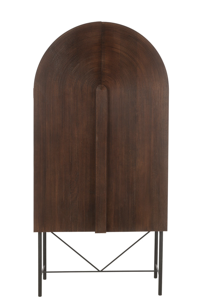 Plank Aura Mangohout/Metaal Bruin