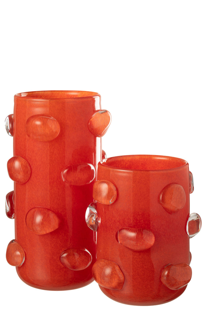 Vaas Aruna Glas Rood Groot