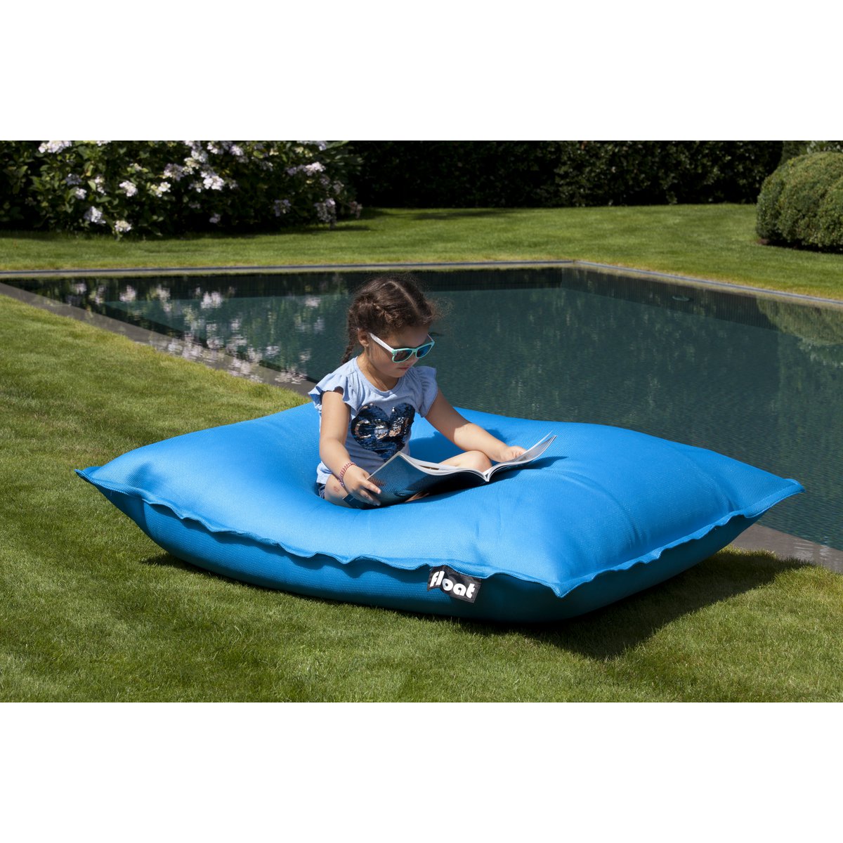 FLOAT BEAN BAG ZWEMBAD - turkoois