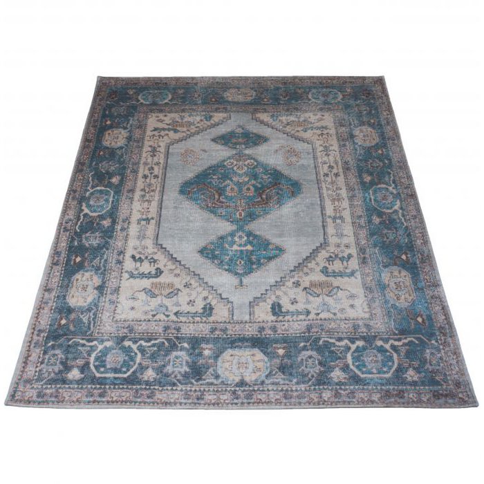 Vloerkleed Karaca Blue 03 - 200 x 290 cm