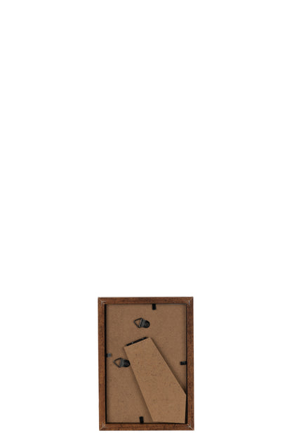 J-Line Fotokader Basic Hout Donker Bruin Extra Small