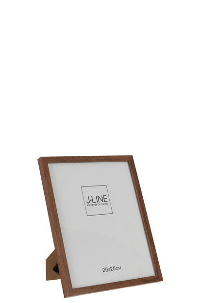 J-Line Fotokader Basic Hout Donker Bruin Medium