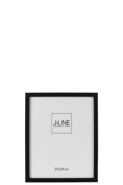 J-Line Fotokader Basic Hout Zwart Medium