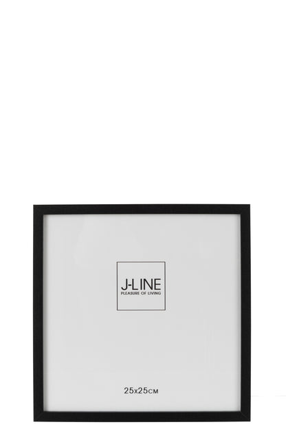 J-Line Fotokader Basic Hout Zwart Large