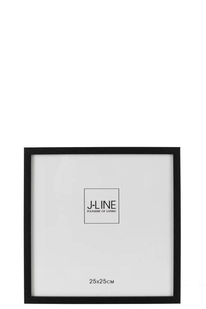 J-Line Fotokader Basic Hout Zwart Large