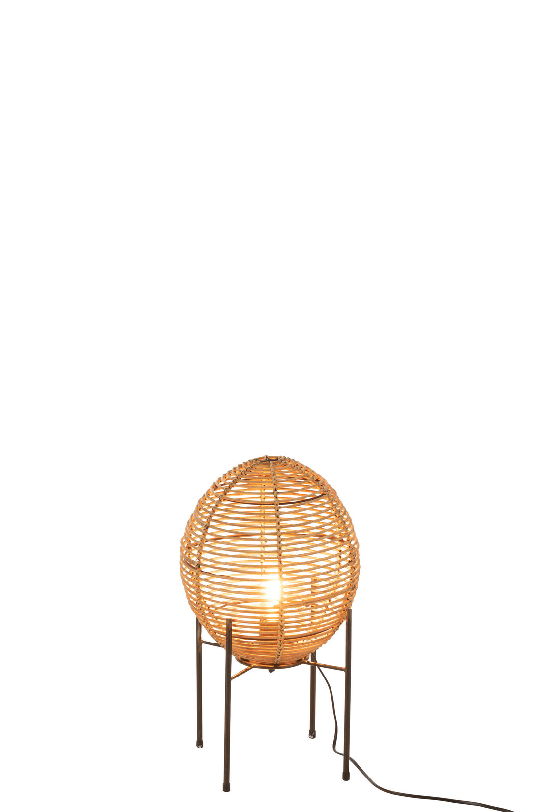 J-Line Op Frame Rattan tafellamp - jute/ metaal - naturel