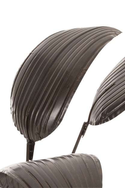 Plantendecoratie Metaal Donkerbruin Groot