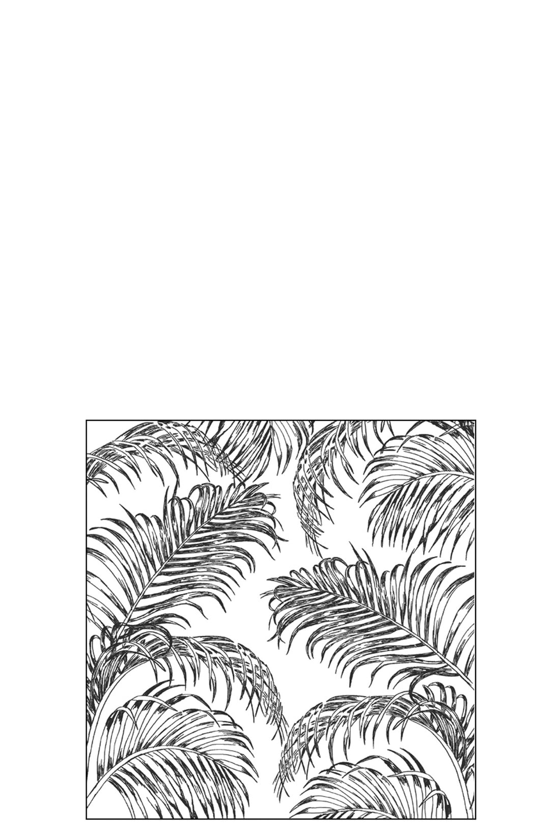 Pak van 20 servetten Palmbladeren Papier Zwart Klein
