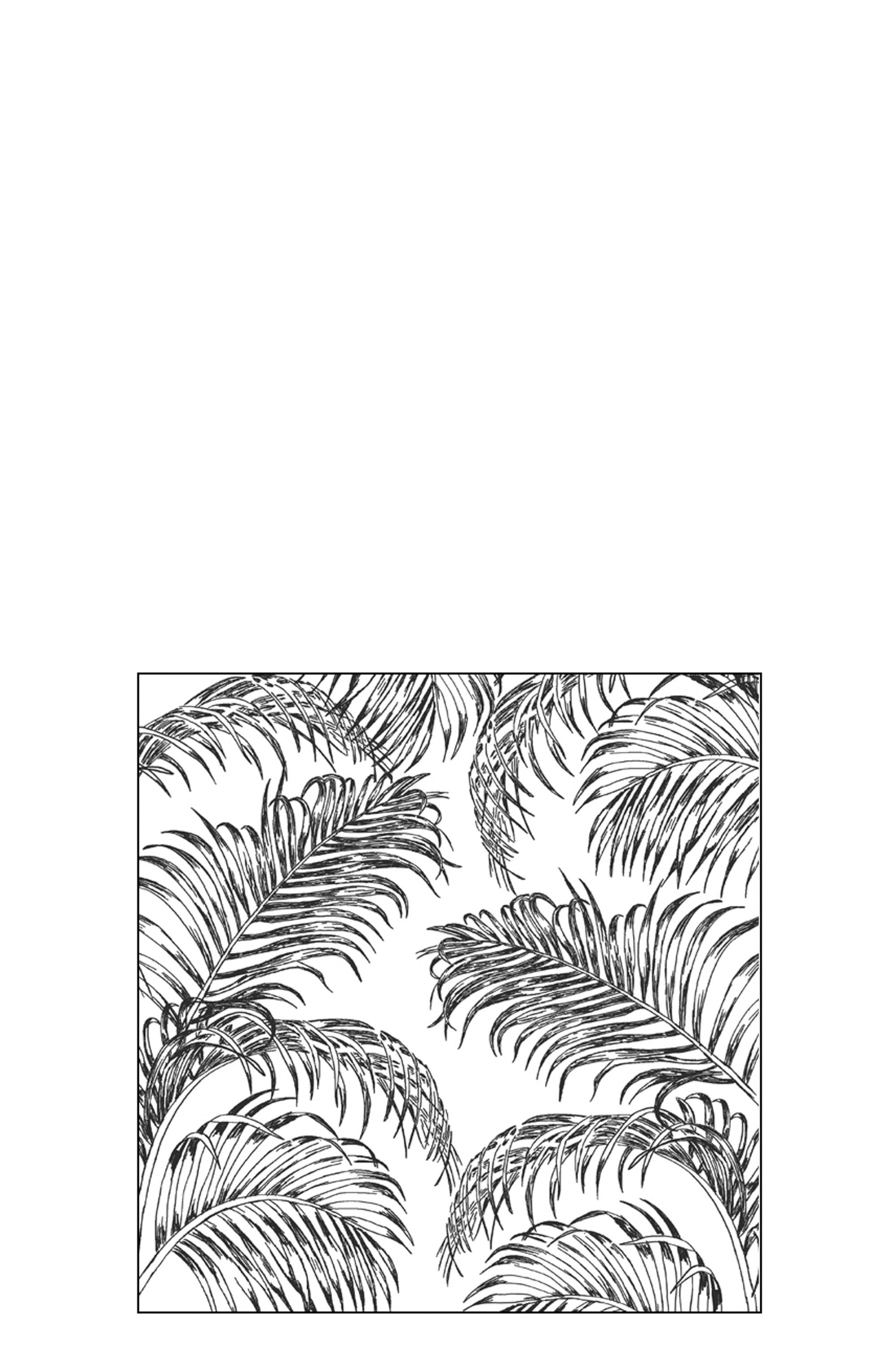 Pak van 20 servetten Palmbladeren Papier Zwart Klein