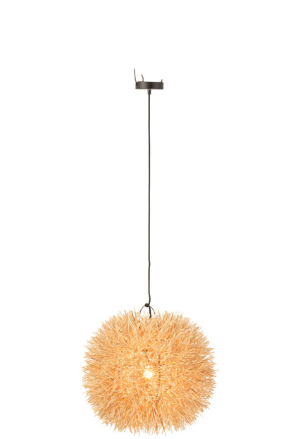 J-Line Hanglamp Kate Rond Rotan Naturel Small