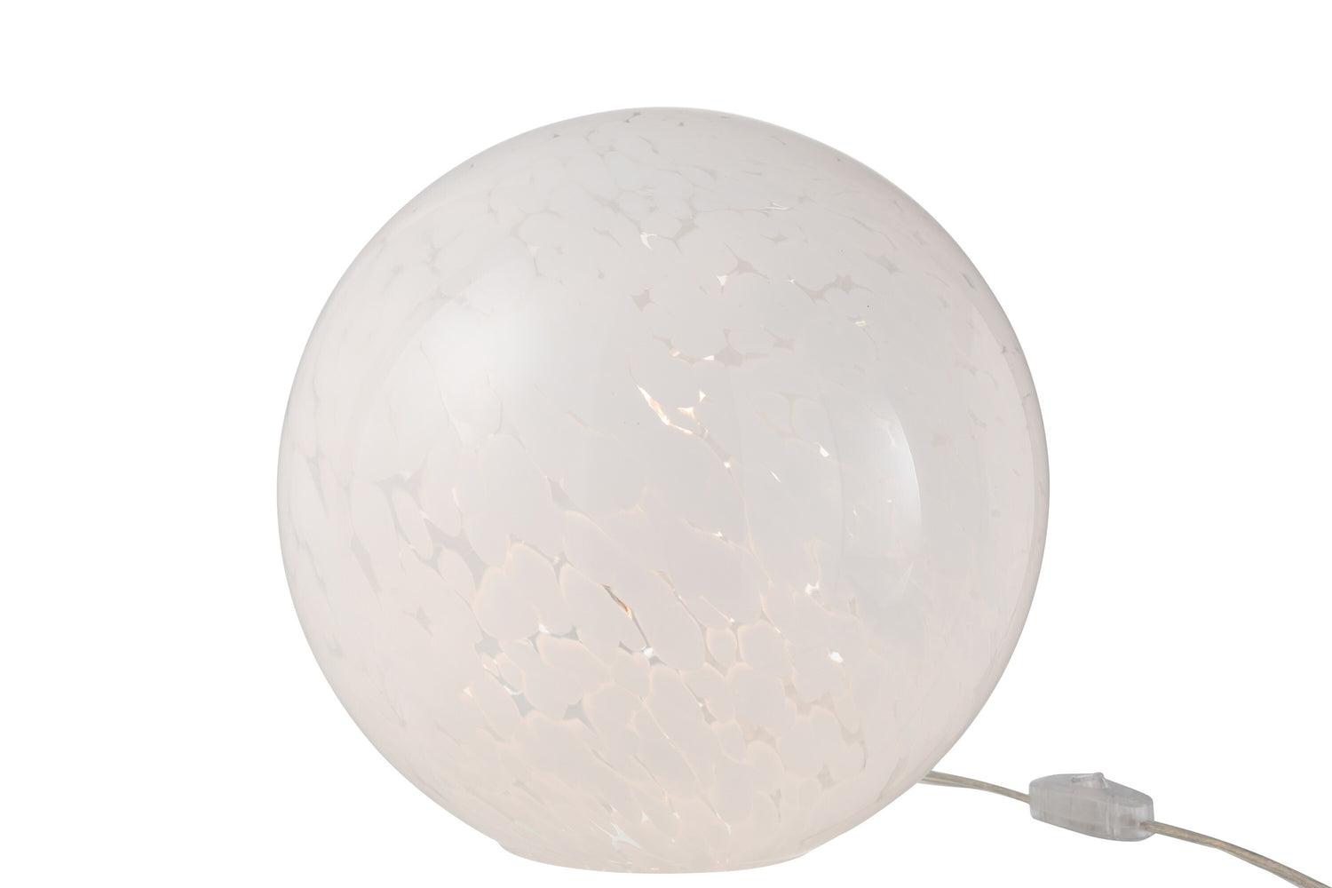 J-Line Lamp Dany Vlekken Rond Glas Wit Large