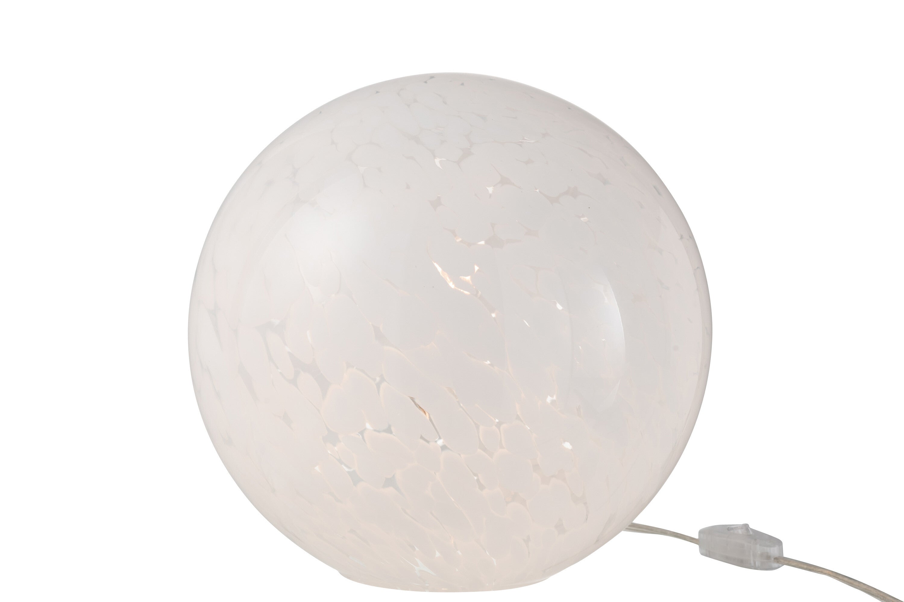 J-Line Lamp Dany Vlekken Rond Glas Wit Large