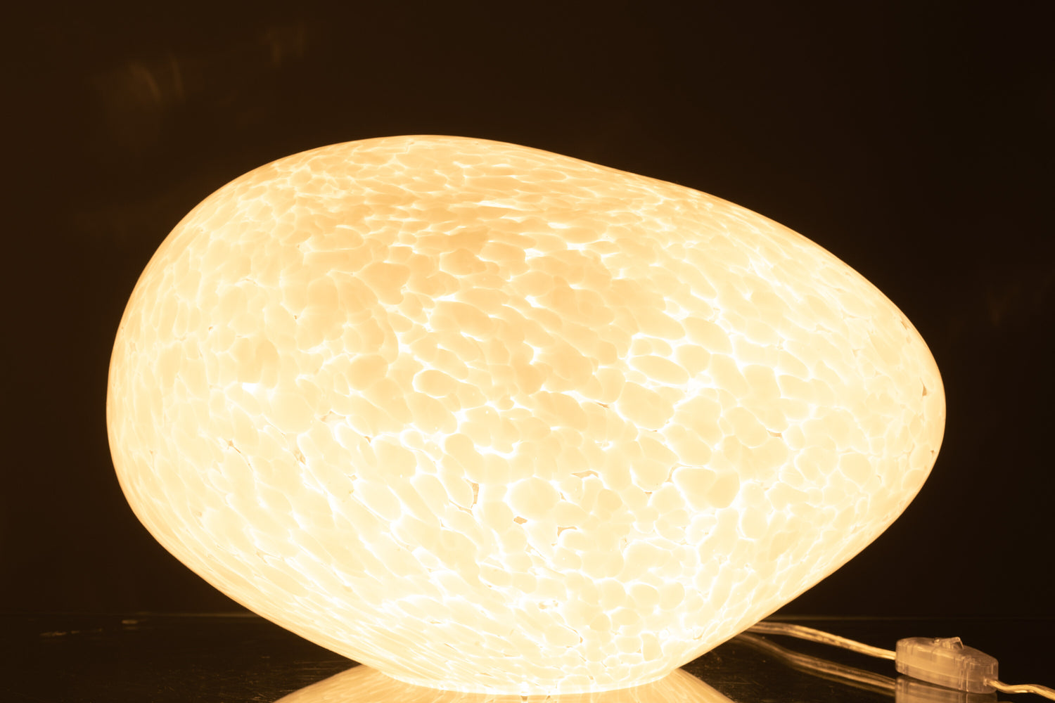 J-Line Lamp Dany Vlekken Ovaal Glas Wit