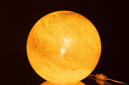 J-Line Lamp Dany Strepen Rond Glas Geel Large