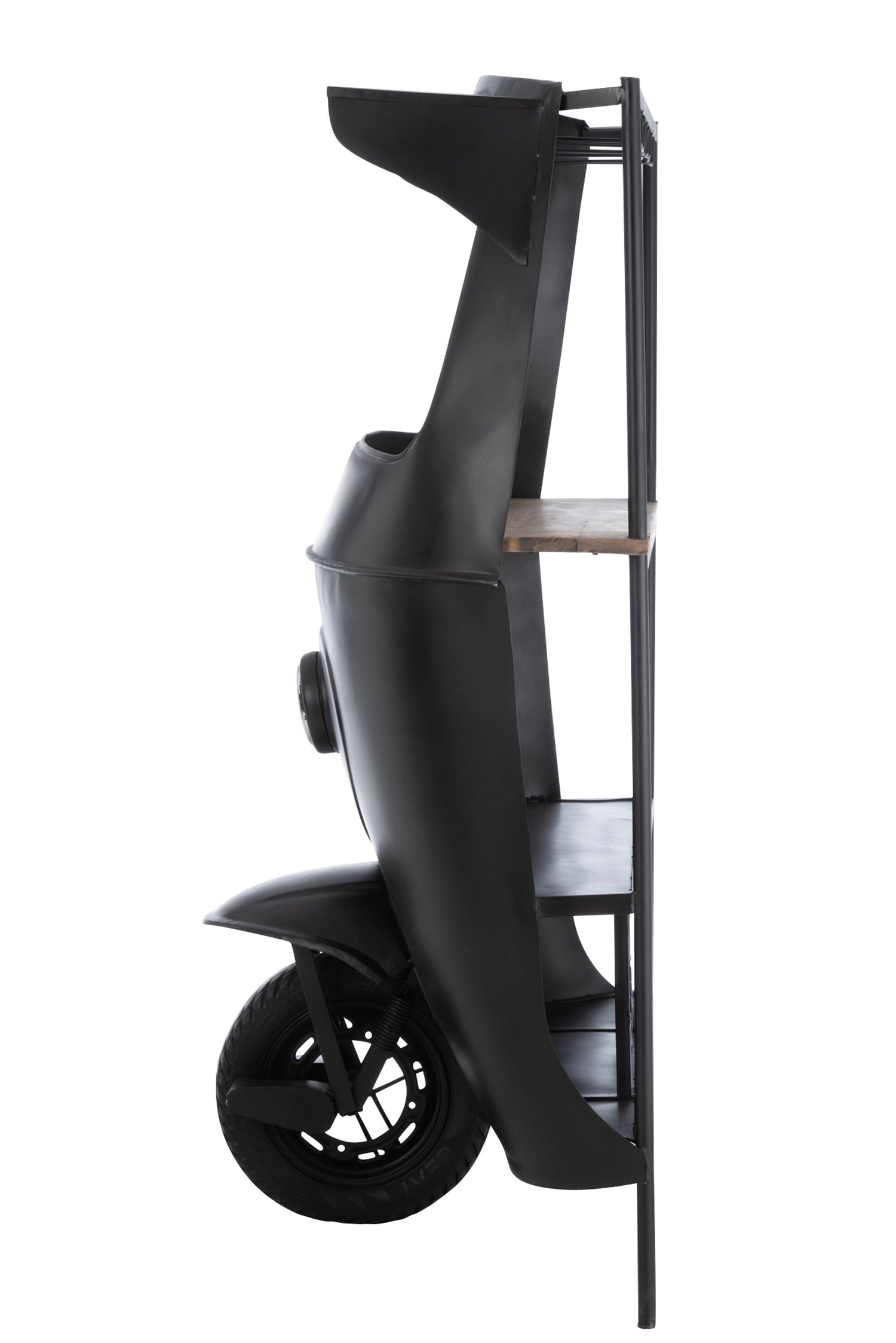 Bar Fiets Tuktuk Metaal/Mangohout Zwart/Natuurlijk