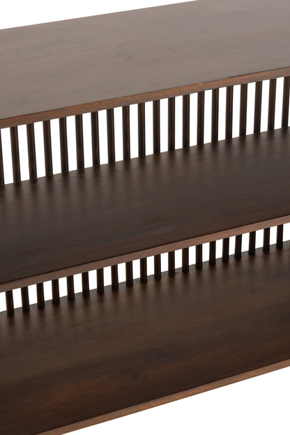 Console 2 planken Conie Mangohout Donkerbruin