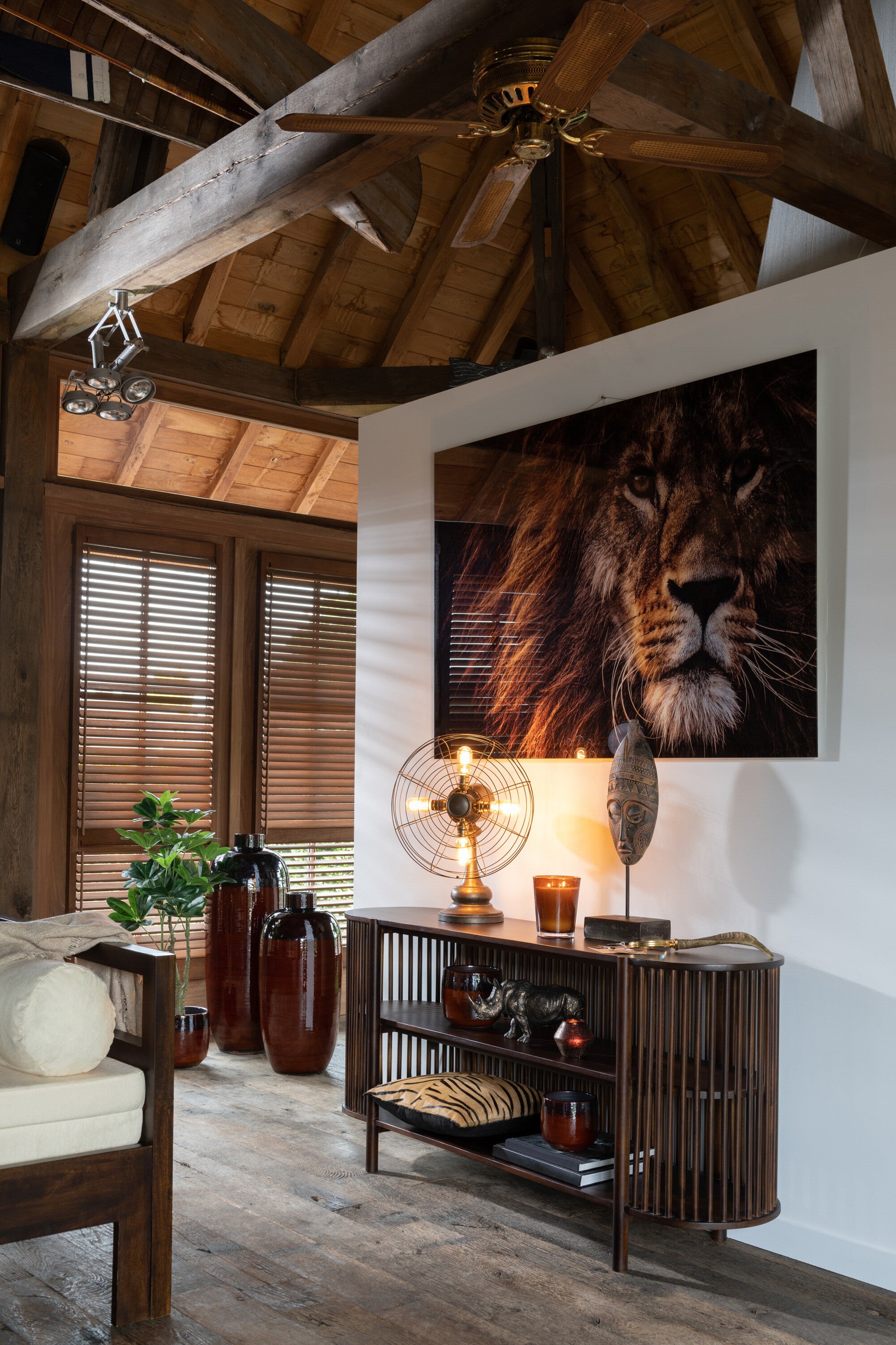 Console 2 planken Conie Mangohout Donkerbruin