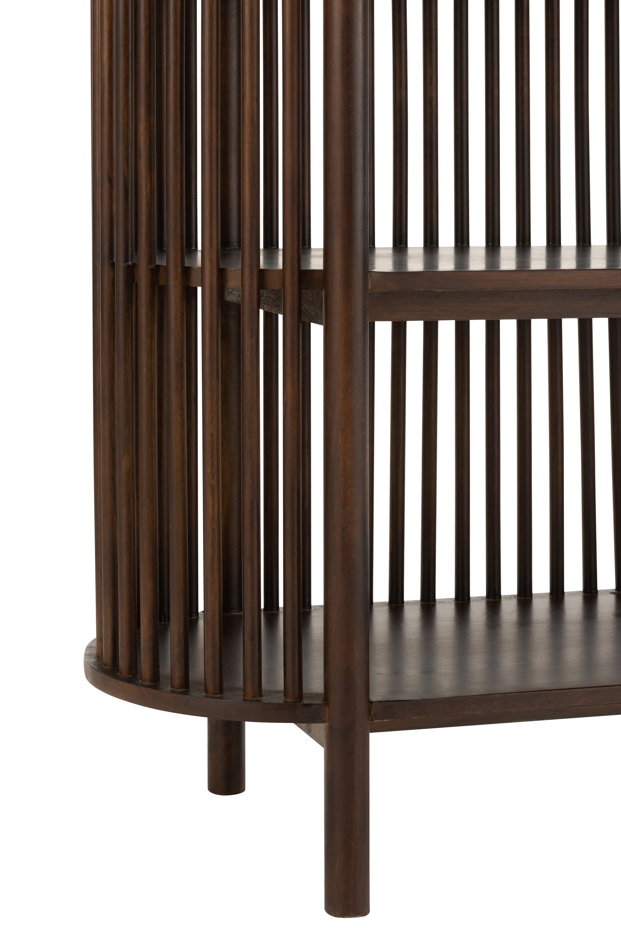 Rack Conie 5 planken Mangohout donkerbruin