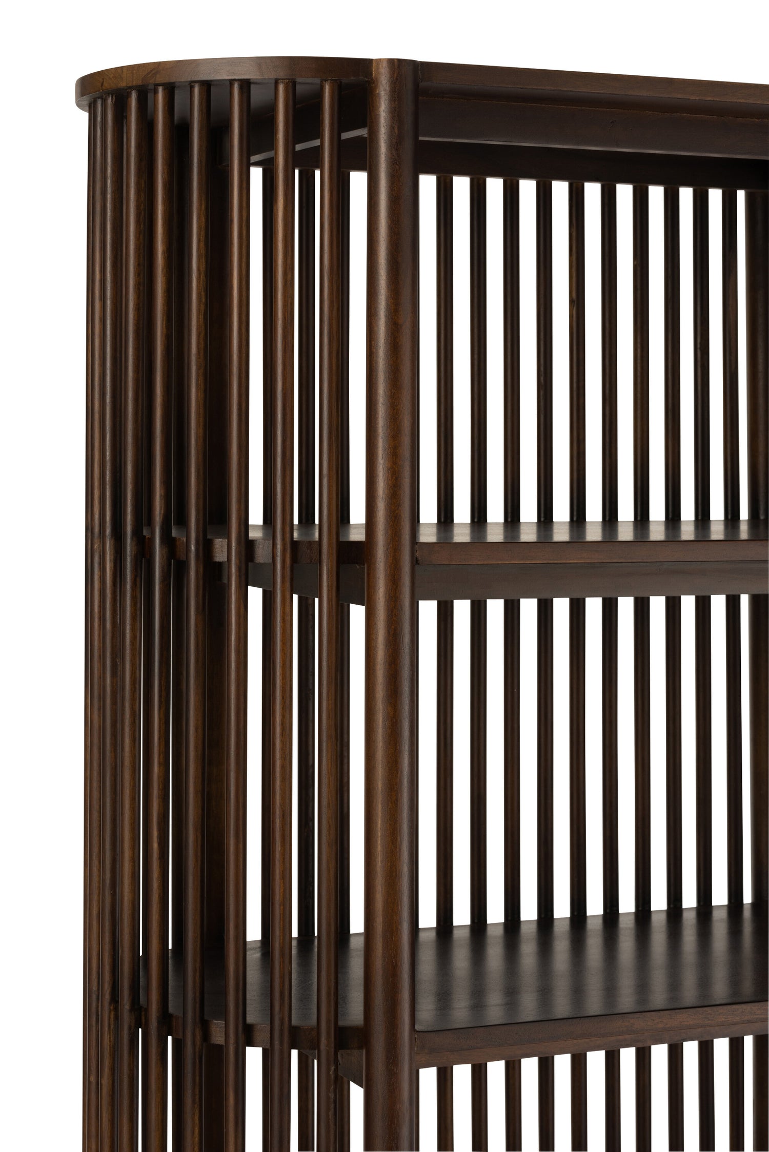 Rack Conie 5 planken Mangohout donkerbruin