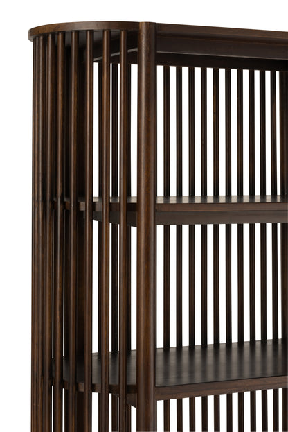 Rack Conie 5 planken Mangohout donkerbruin