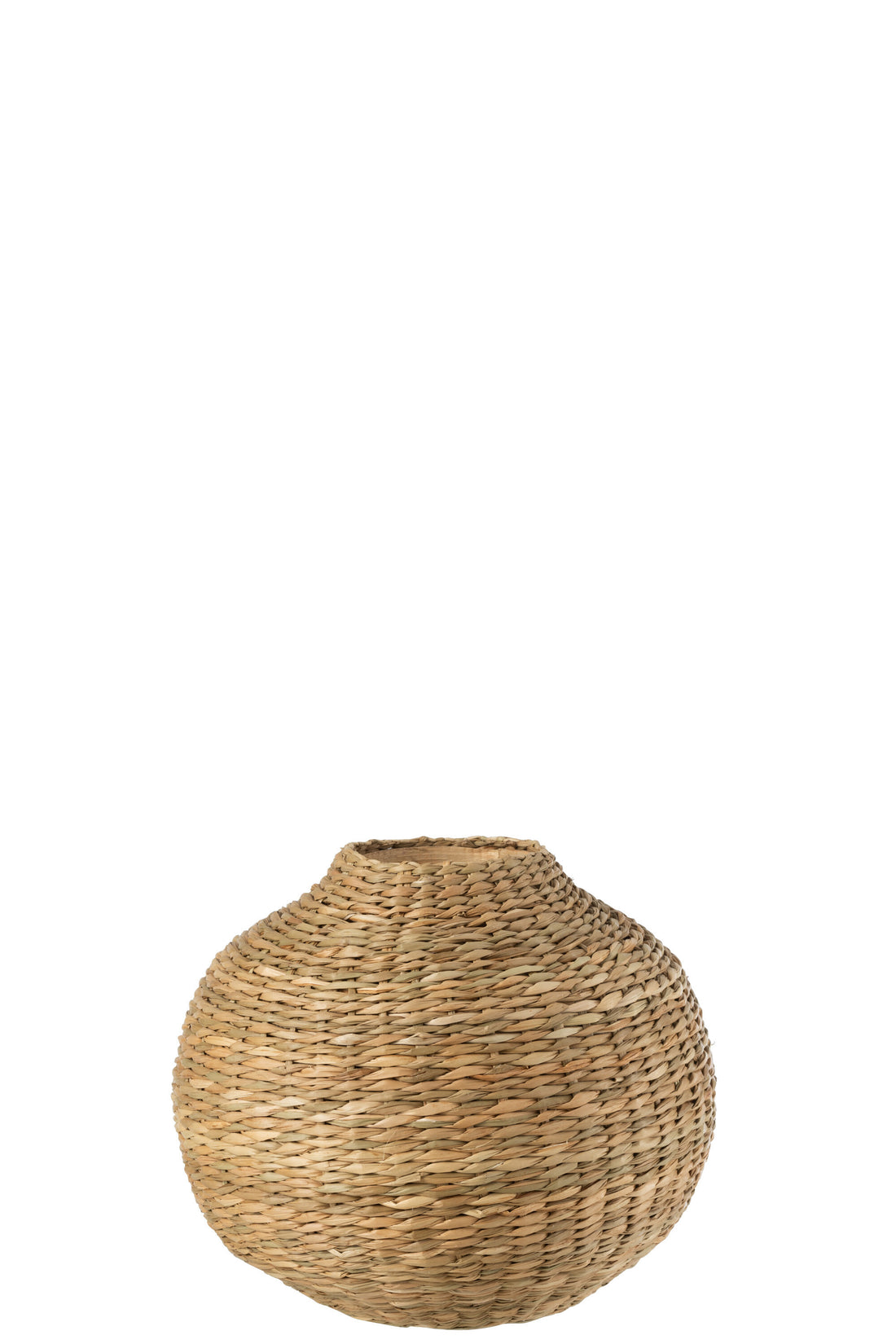 J-Line Vaas Kort Decoratief Zeegras/Bamboe Naturel - 23.00 cm hoog