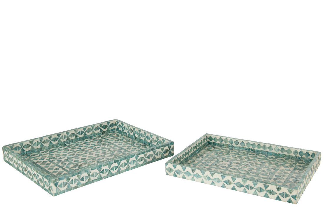 J-Line Set Van 2 Plateau Parel Azur