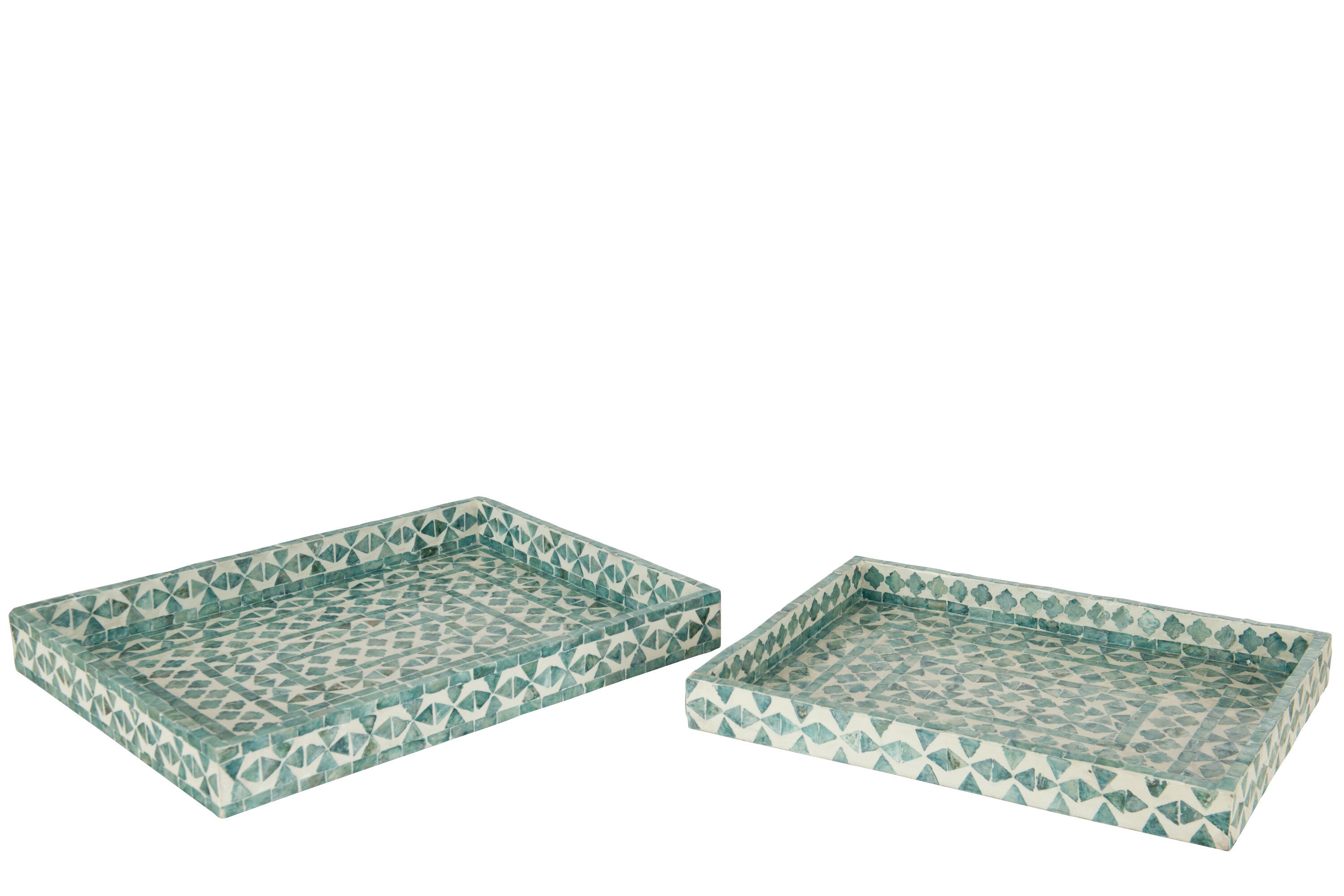 J-Line Set Van 2 Plateau Parel Azur
