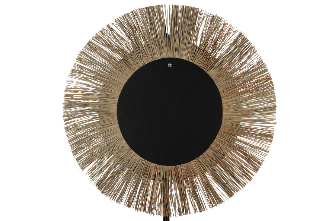 Spiegel Mendi Rond Gras Natuurlijk Groot