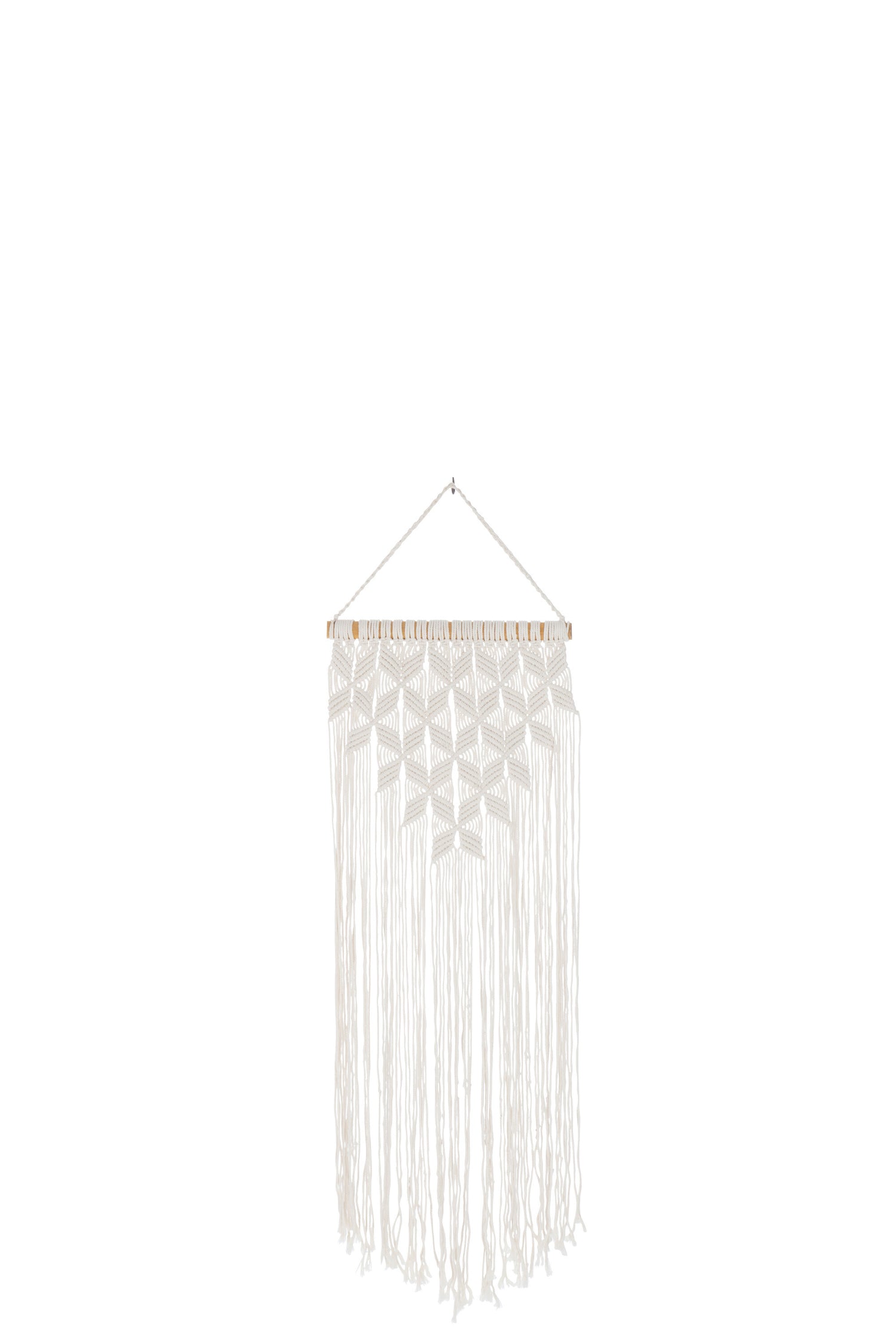 Wanddecoratie Macramé Lang Katoen Wit