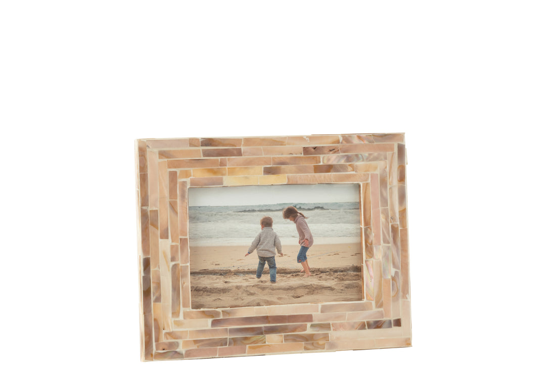 J-Line Fotokader Nuye Schelpen/Mdf Beige 10X15cm