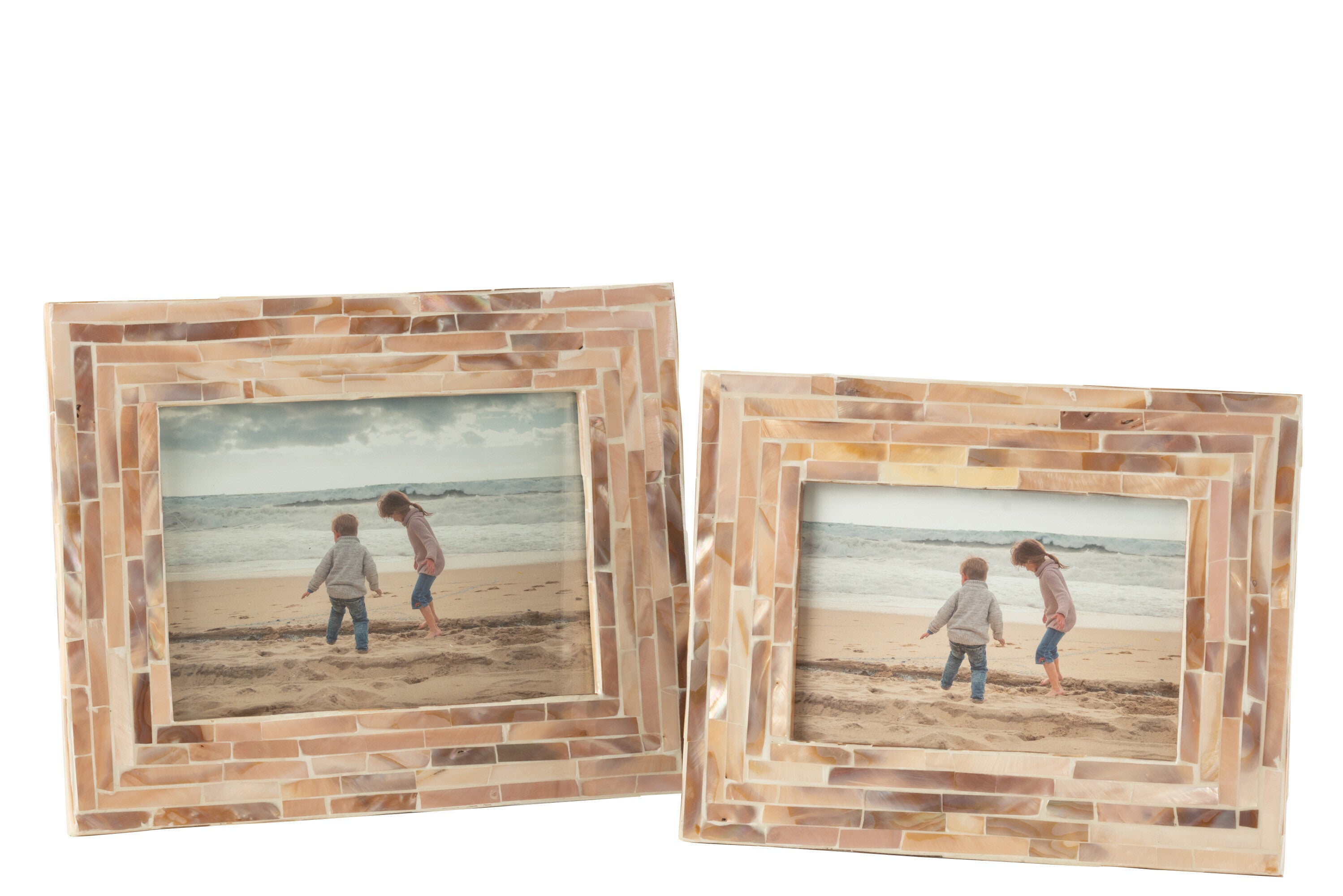 Fotolijst Nuye Schelpen/Mdf Beige 12X17cm