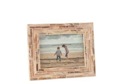 Fotolijst Nuye Schelpen/Mdf Beige 12X17cm