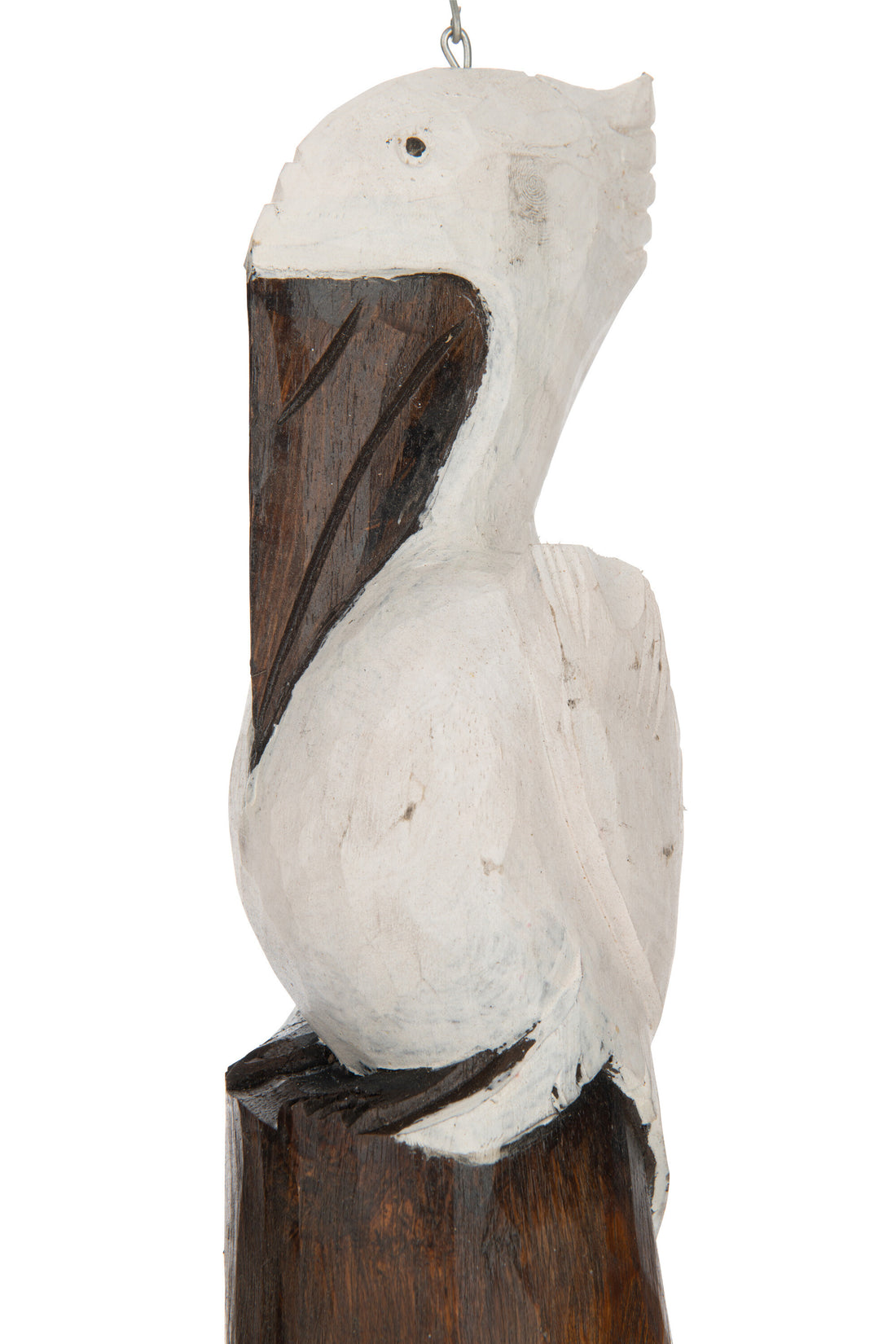 Windgong Pelikaan Albasia Hout/Bamboe Wit/Bruin