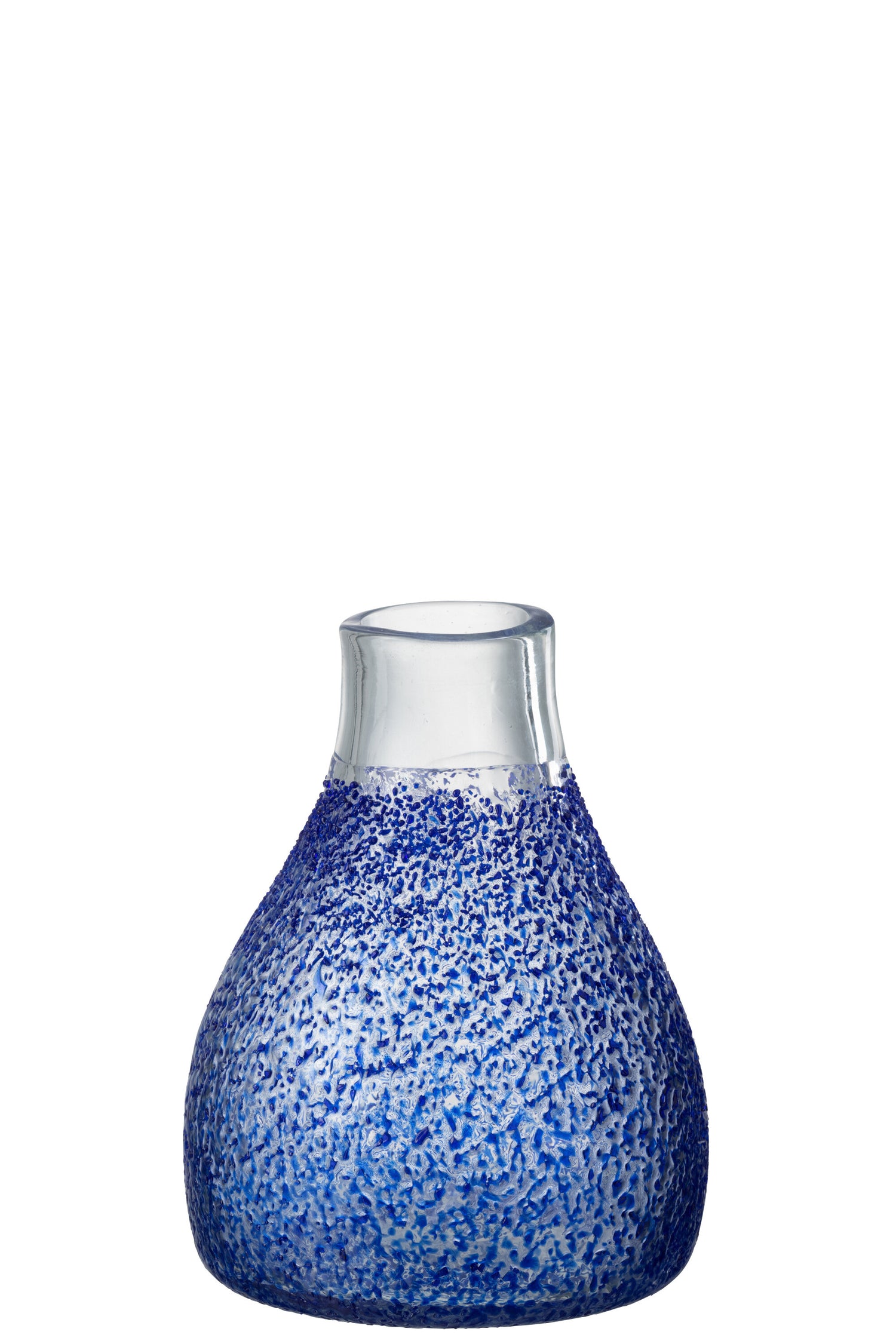 J-Line Vaas Santorini Glas Blauw Small - 22.50 cm hoog