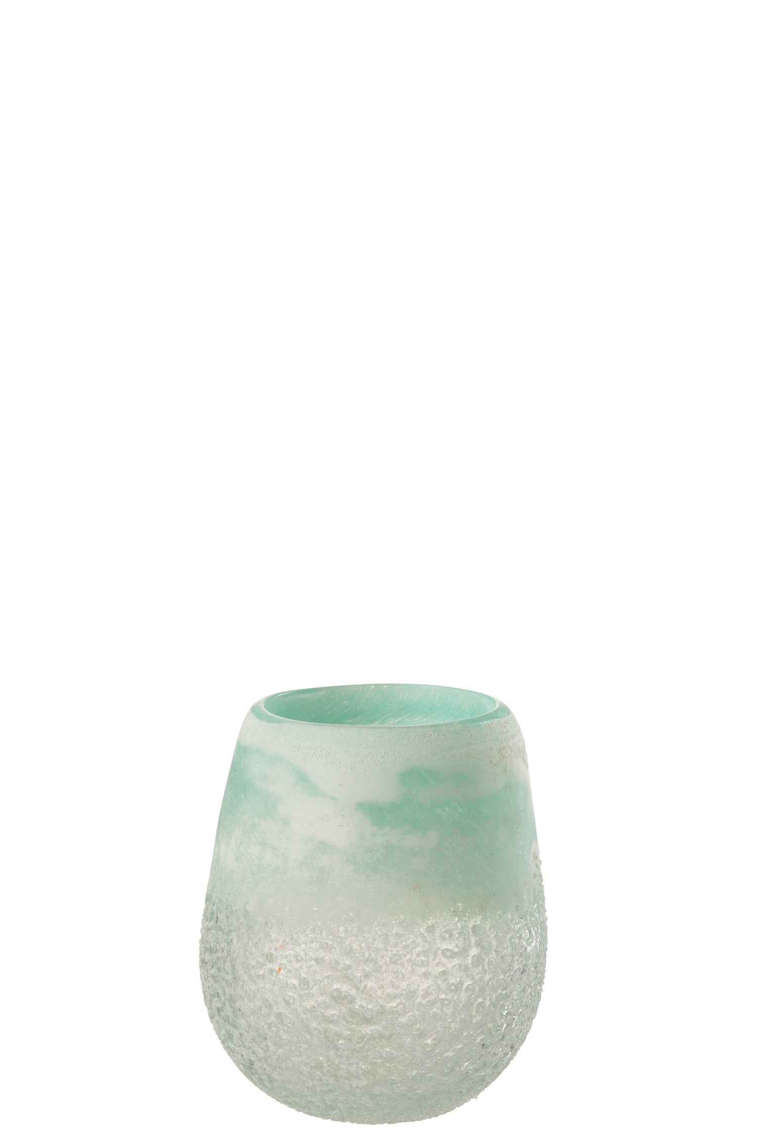 J-Line lantaarn Scavo glas aqua klein