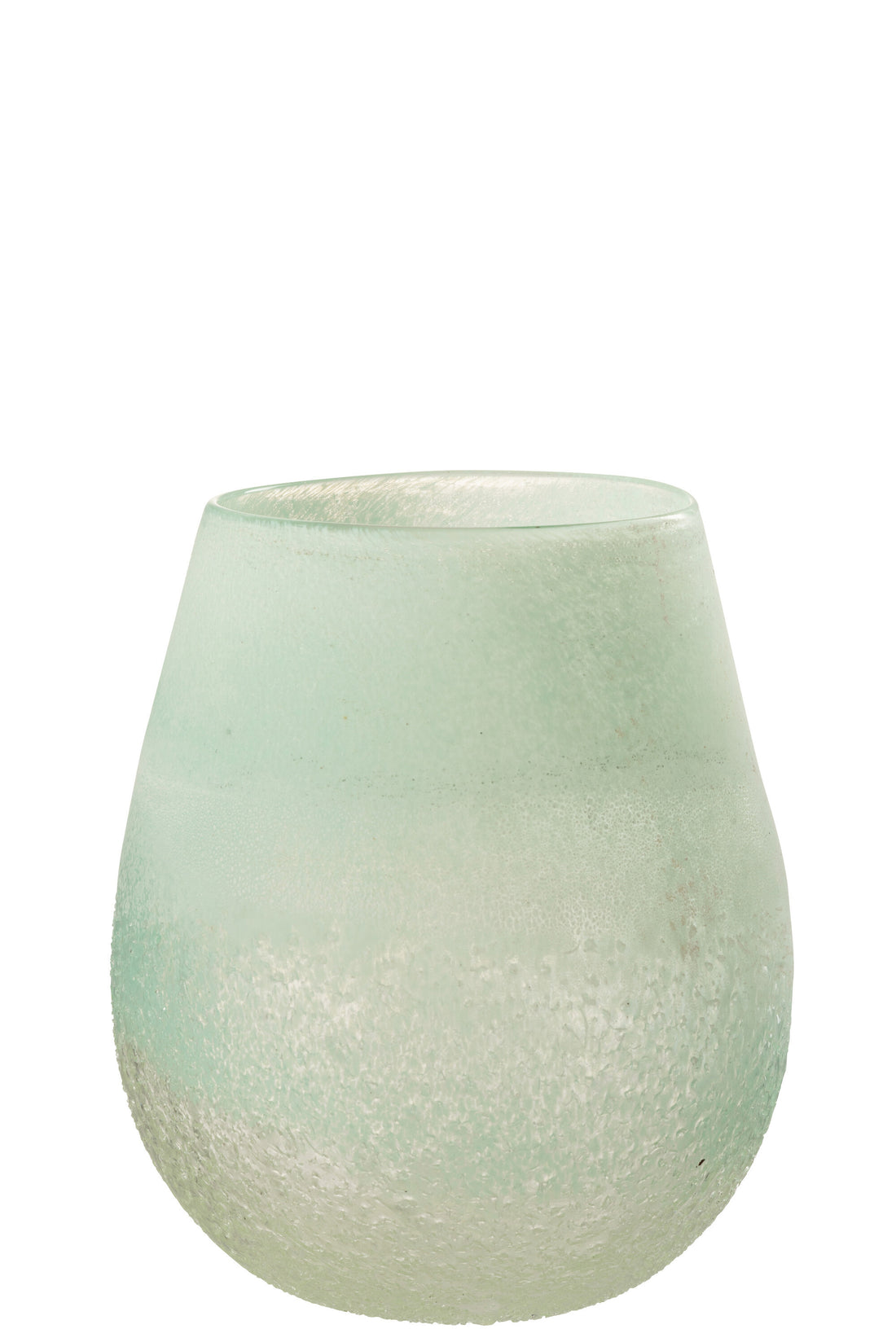 J-Line lantaarn Scavo glas aqua groot