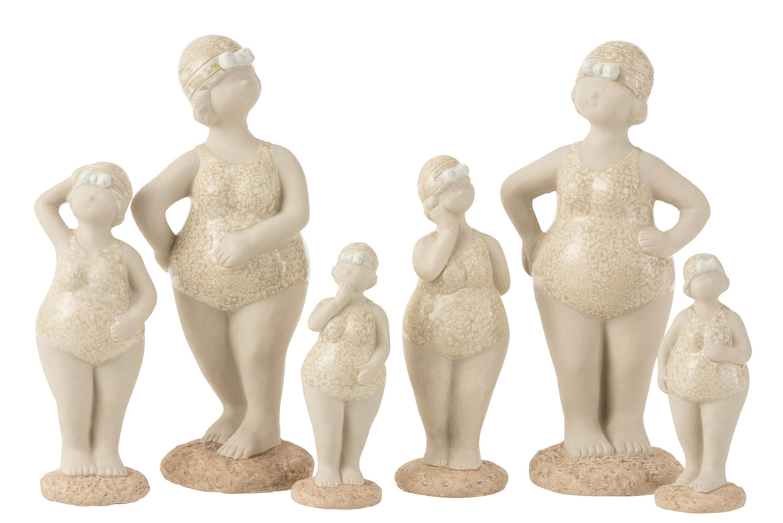 Damesbadpak staand keramiek beige groot assortiment van 2