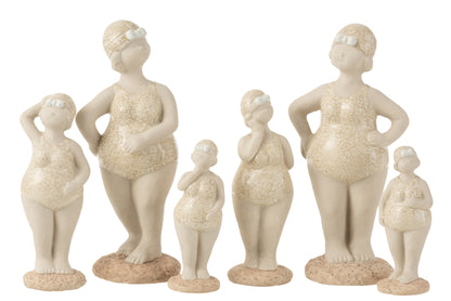 Damesbadpak staand keramiek beige groot assortiment van 2